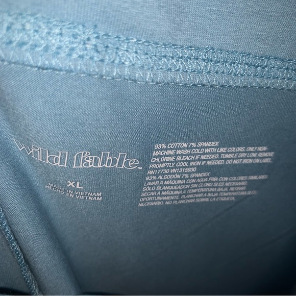 NWT Wild Fable Light Blue Wide Leg Yoga Pants Size Extra - Picture 4 of 4